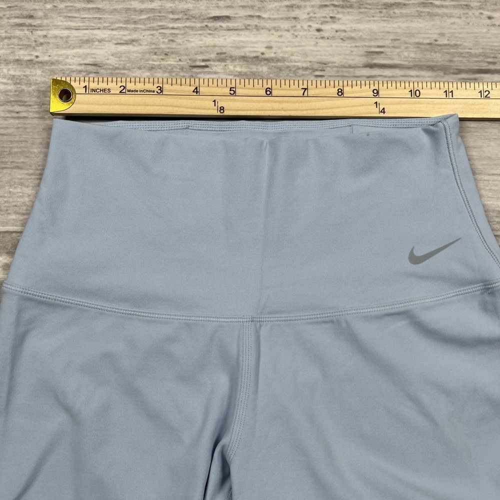 Nike Dri-Fit Zenvy High Waisted 7/8 Leggings DQ6015-441 Light Blue Women's Small - Picture 5 of 10